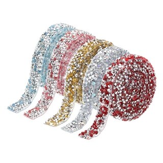 5 Roll 5 Yards Self Adhesive Rhinestone Diamond Ribbon - Bed Bath ...