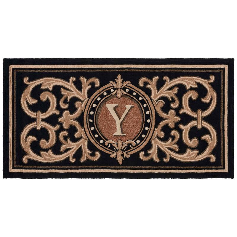 SAFAVIEH Handmade Monogram Bruneta Casual Rug