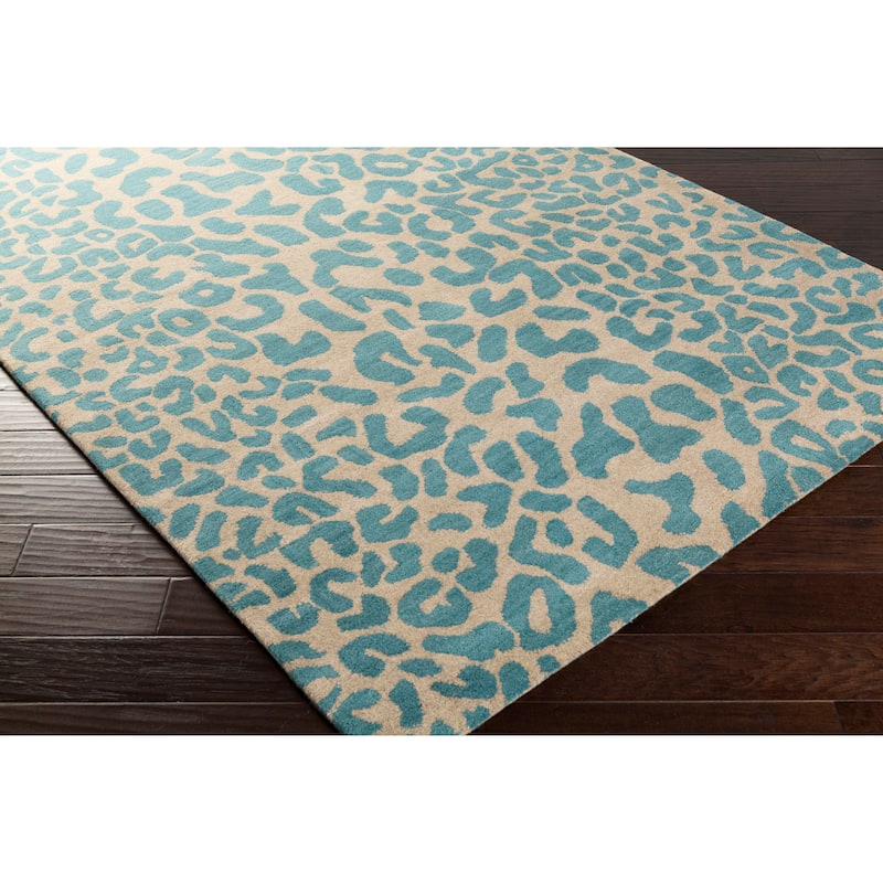 Silver Orchid Michel Hand-tufted Jungle Animal Print Wool Area Rug
