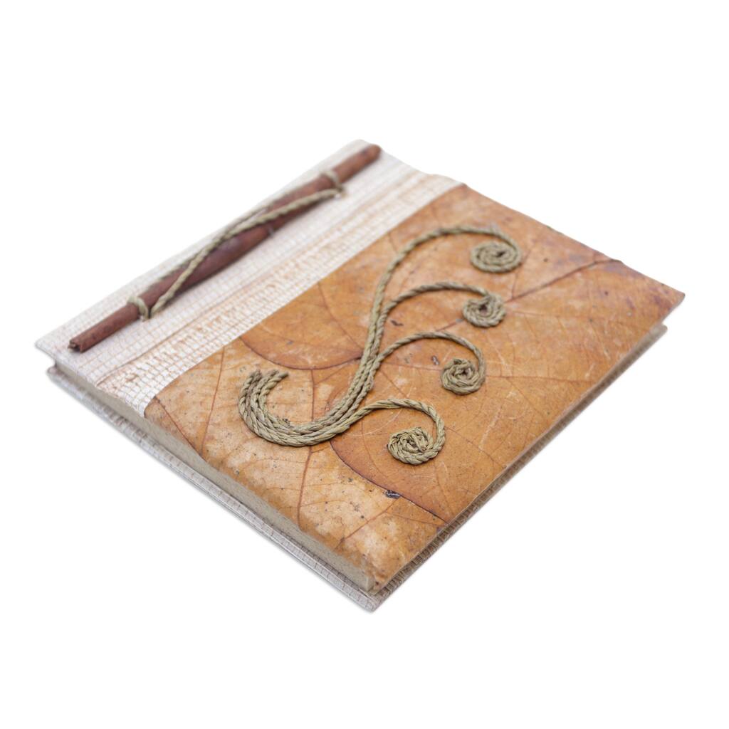 Novica Handmade Autumn Memories Natural Fiber Journal