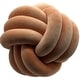 preview thumbnail 6 of 4, LCM Home Fashions Soft Home Decorative Plush Knott Pillow Ball Pillow Cushions - N/A Orange