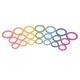 preview thumbnail 2 of 2, Rainbow Wooden Rings, Set of 21