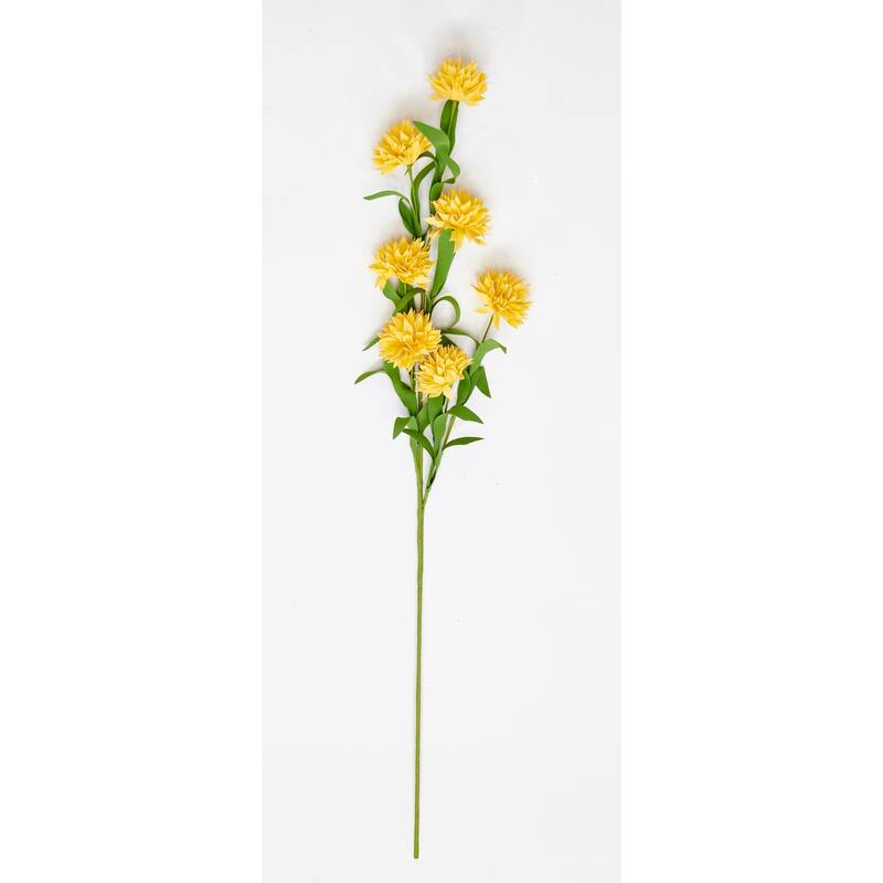32" Artificial Marigold Spray, Yellow, Set of 6 - 32