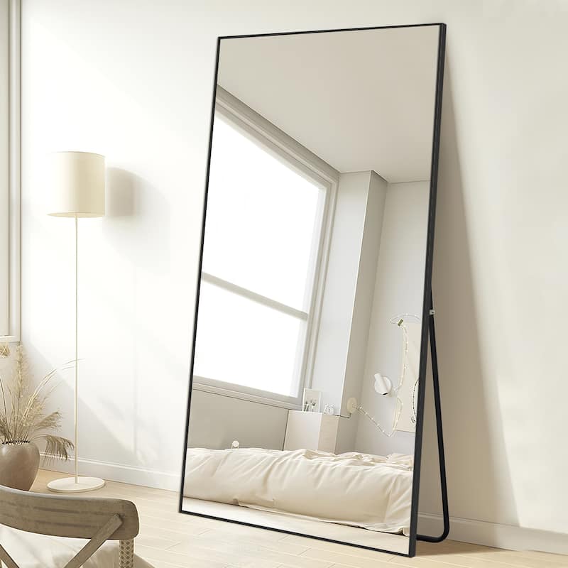 Simple Oversized Thin Aluminum Alloy Modern Full Length Mirror