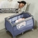 preview thumbnail 3 of 8, Gymax Foldable Baby Playard Portable Playpen Nursery Center w/ - See Details