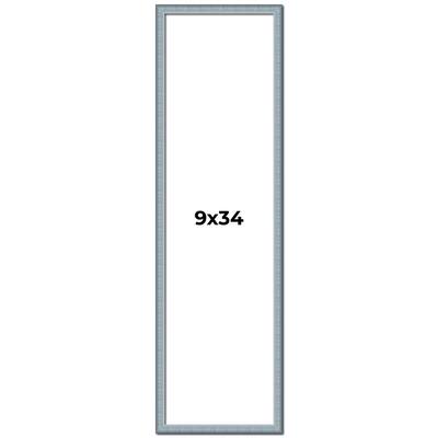 9x34 Frame Rustic Sky Blue Solid Wood Picture Frame | 0.75 Inch