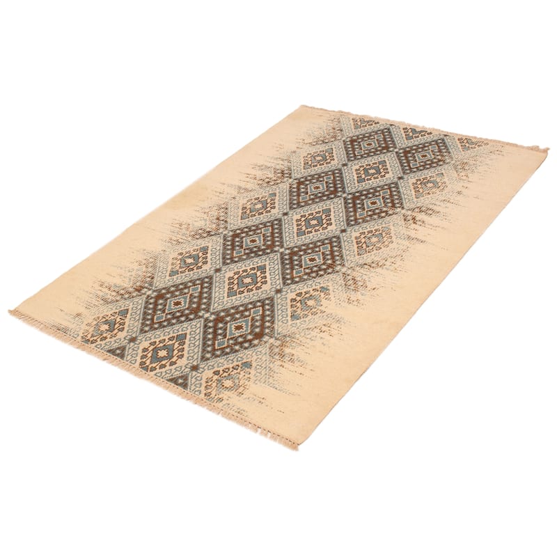 Ankara FW Cream Kilim 5'1" x 7'6" - 5'1 x 7'6
