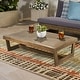 preview thumbnail 1 of 10, Sherwood Outdoor Acacia Wood Coffee Table by Christopher Knight Home