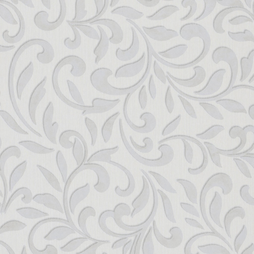 Galerie Wallcoverings Leafy Scroll Damask Vinyl on Non-woven Metallic Wallpaper Roll