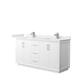 Option White, Nickel Trim, White Quartz Top