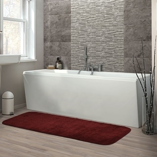 Traditional Plush Washable Nylon Bathroom Rug or Set - Bed Bath ...