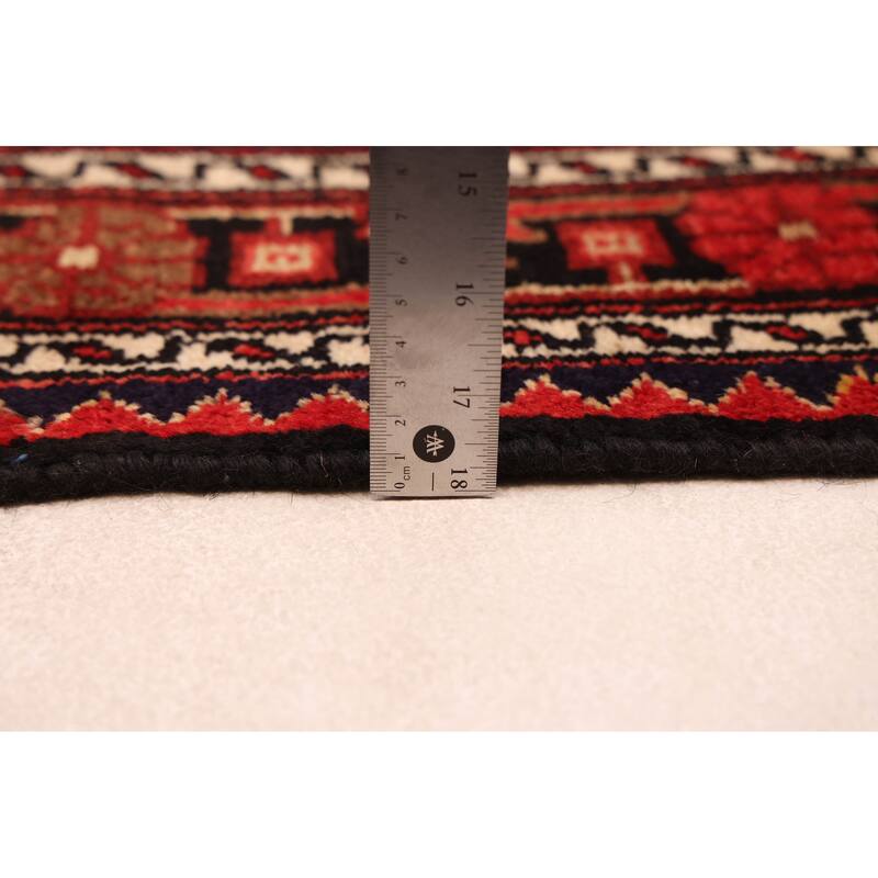 ECARPETGALLERY Hand-knotted Anatolian Vintage Red Wool Rug - 4'4 x 8'11