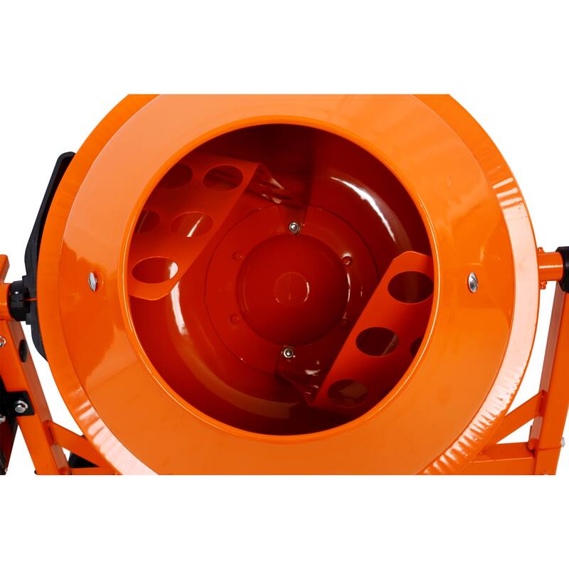 Cement Mixer, 3 Cu. Ft Electric Concrete Mixer Machine, 110v AC Motor Portable Power Cement Mixers for Mortar, Stucco and Fodder