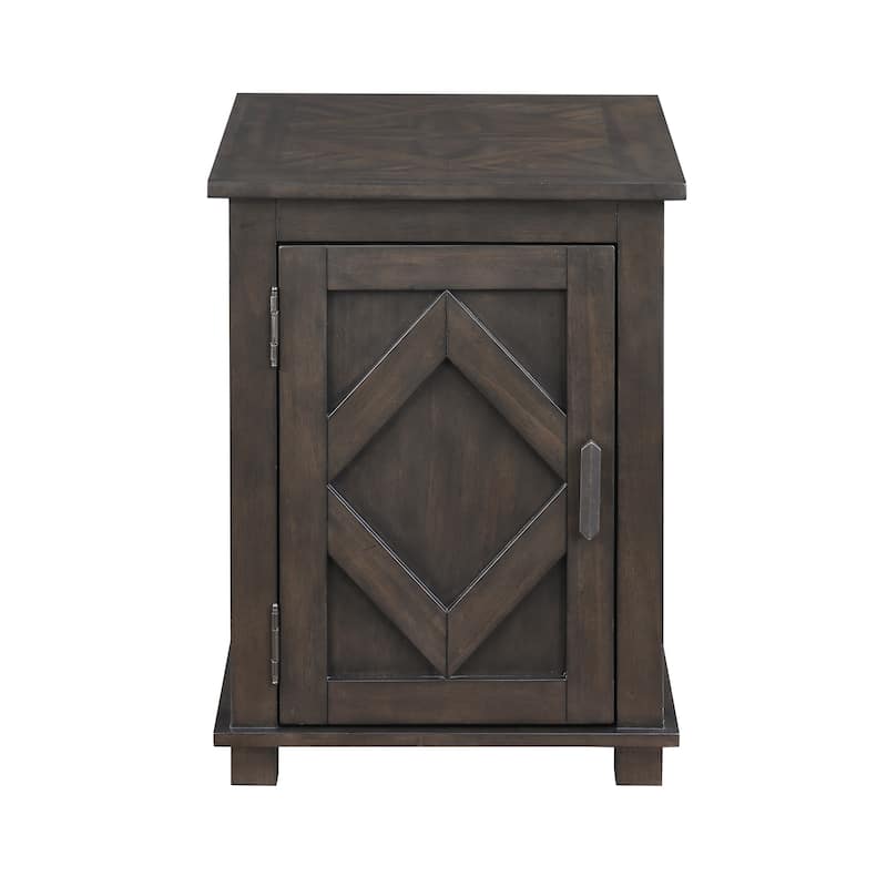 Varlet Rectangular Wood Chairside Table