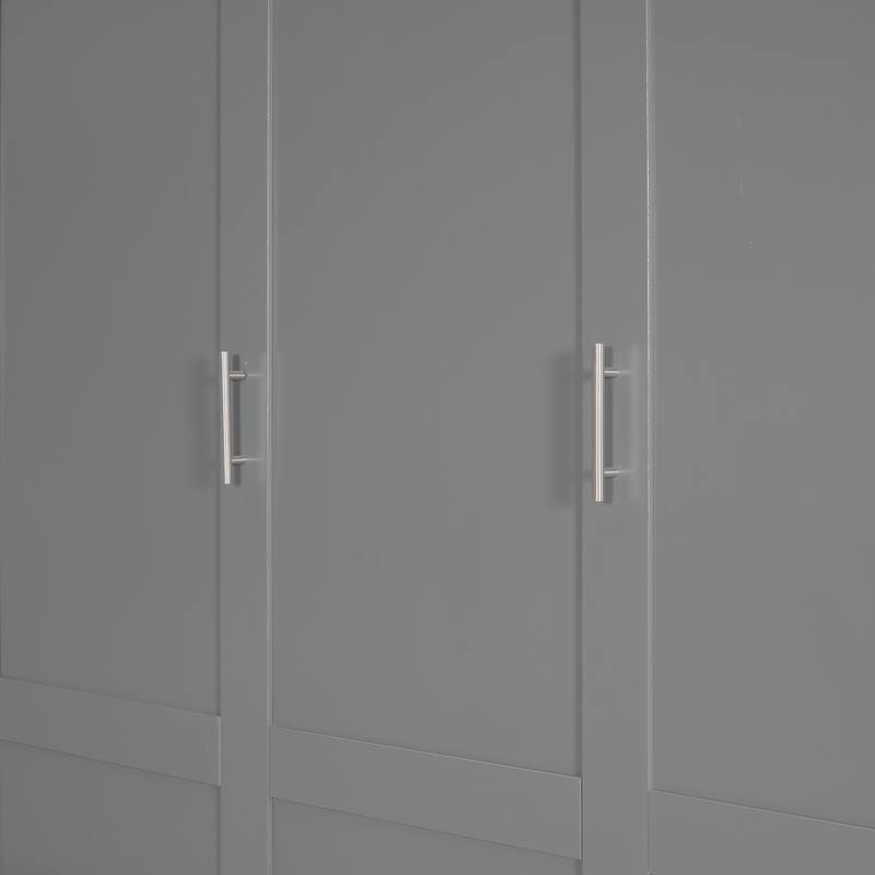 Queen Size Space-Saving Murphy Bed with Sofa, Grey