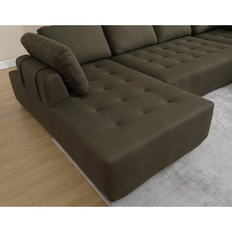 Modular Combination Sofa, U-shaped Sofa, Living Room, Apartment, Upholstered ,6-seat Sofa, Free Combination Sofa