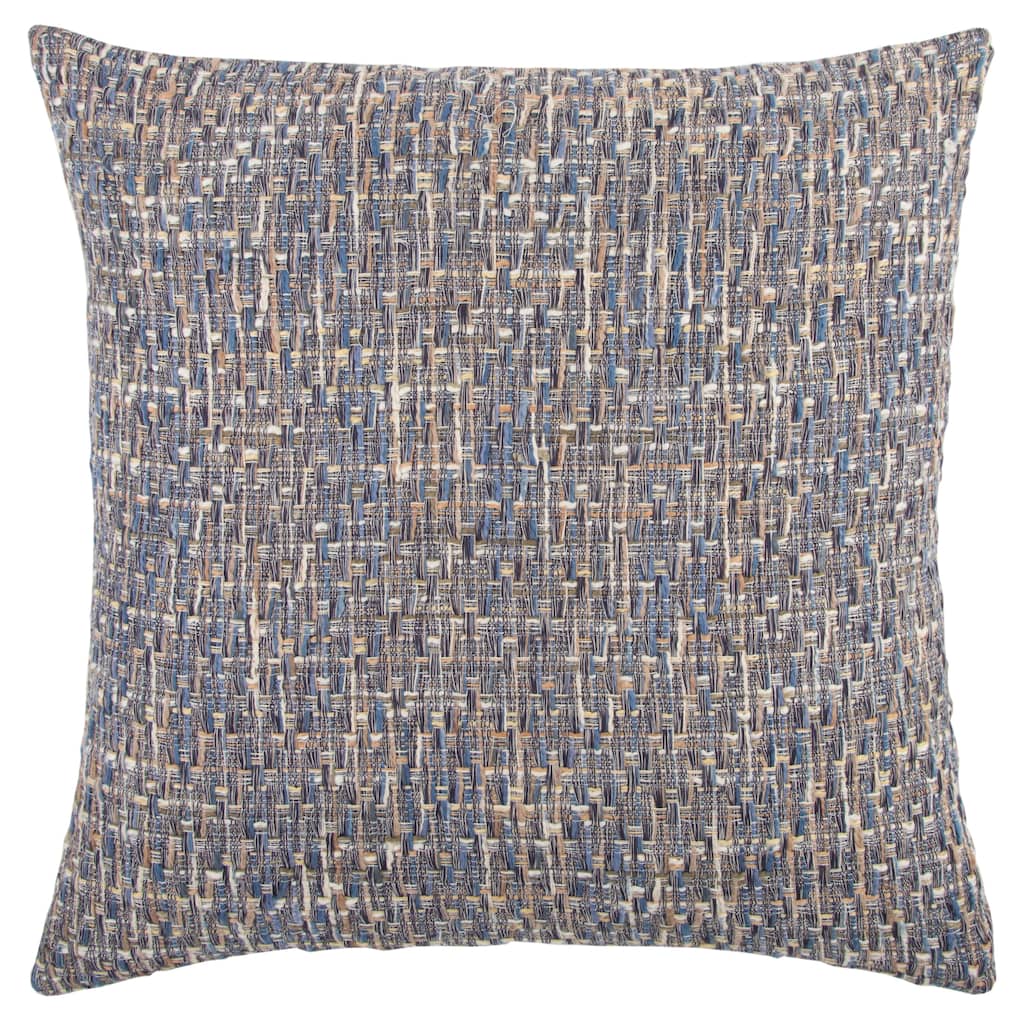 Rizzy Home Transitional Navy Poly Filled Pillow - 22"x22"