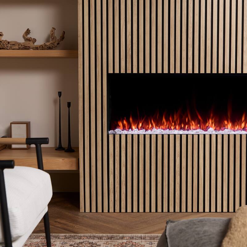 Real Flame 64" 3-Sided SMART Electric Fireplace Insert