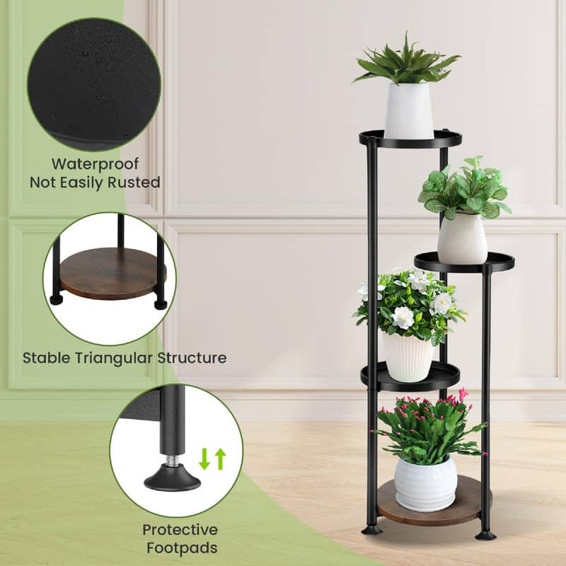 Tiered Metal Plant Stand