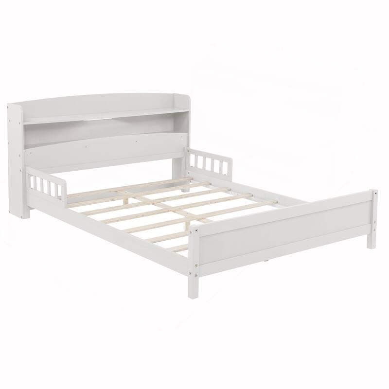 Full Pine Wood Bed with Innovative Features for Ultimate Comfort