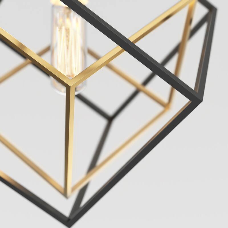Artika Imperium Small Pendant Ceiling Light, Black & Gold