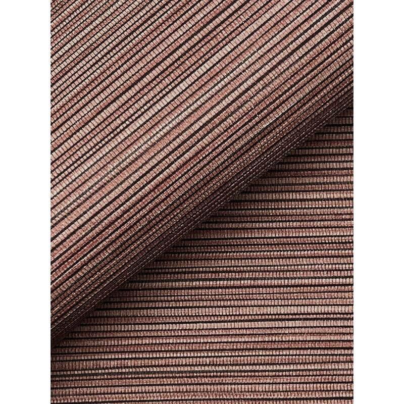 Warner Lorn Red Faux Grasscloth Wallpaper