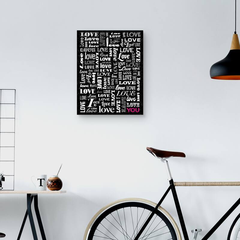 Love You by Janie Secker Canvas Art Print