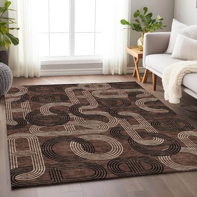 Premium Washable Super Contemporary Deco Soft Mayfield Rug