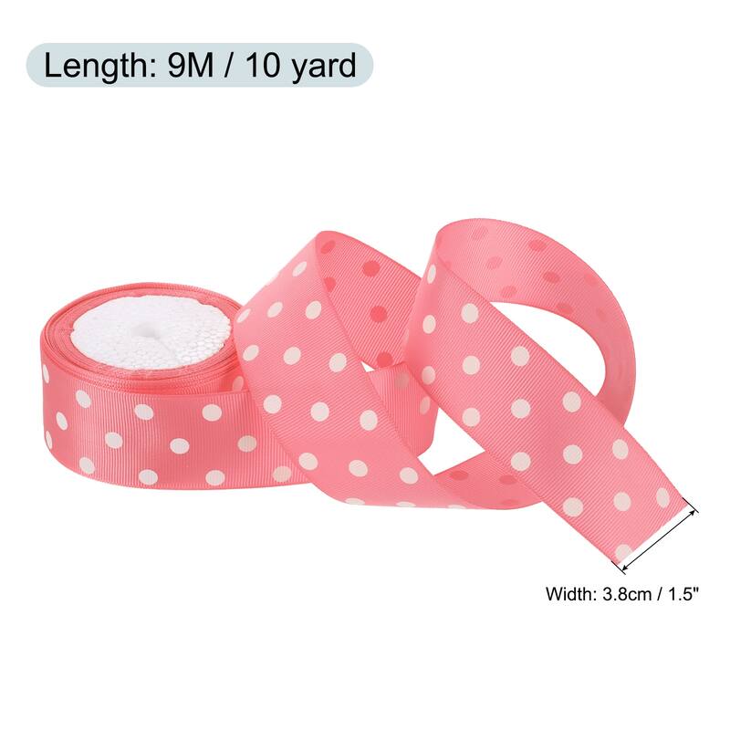 Grosgrain Ribbons with Dots Ribbon Bow Decoration