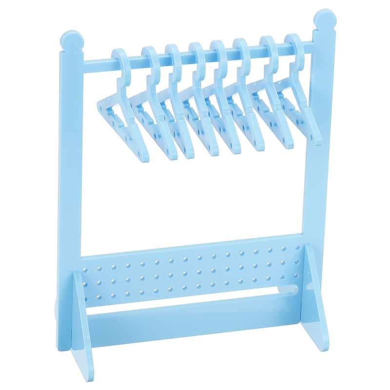1 Set Earring Holder 8 Coat Hanger, Acrylic Earring Organizer 48 Hole