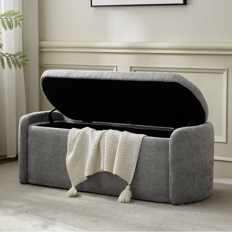 Bedroom Bench Storage Bench with Arms Ottoman entryway bench with storage End of Bed Bench, Entryway Bench