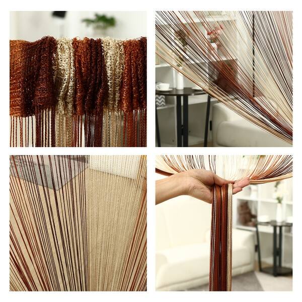 Shop String Curtain Fringe Panel 39 X 79 W H Backdrop Bedroom