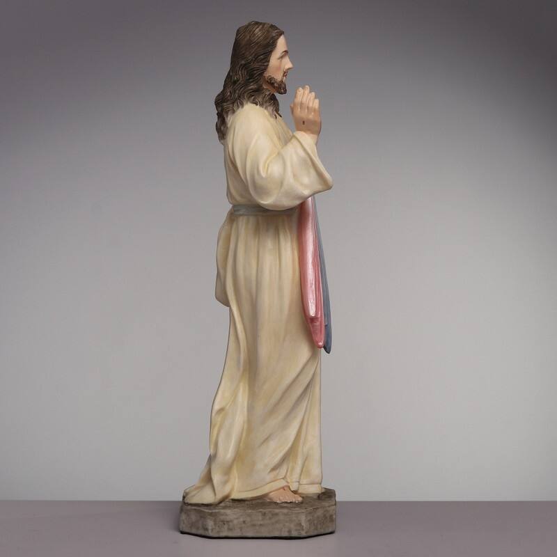 6.3 inches Height Polyresin Jesus Christ Divine Mercy Multicolor Finish Figurine
