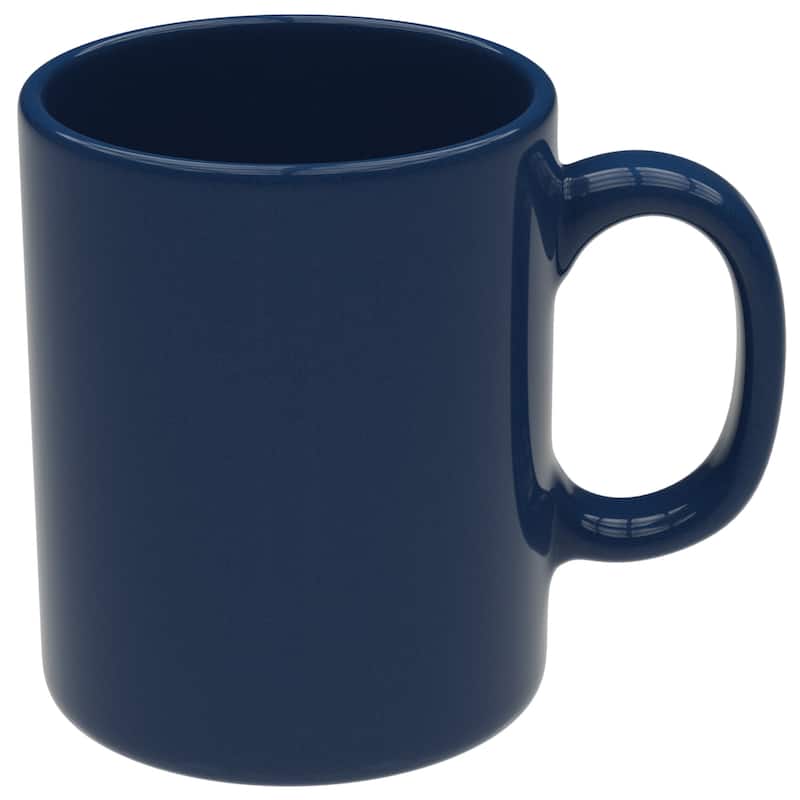 Omniware Teaz Cafe 11 oz Classic Mug - 3" D x 3.75" H - Navy Blue