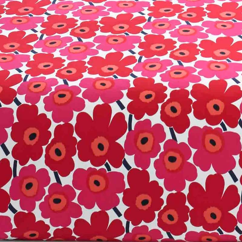 Marimekko Unikko Cotton Percale Bed Sheet Set