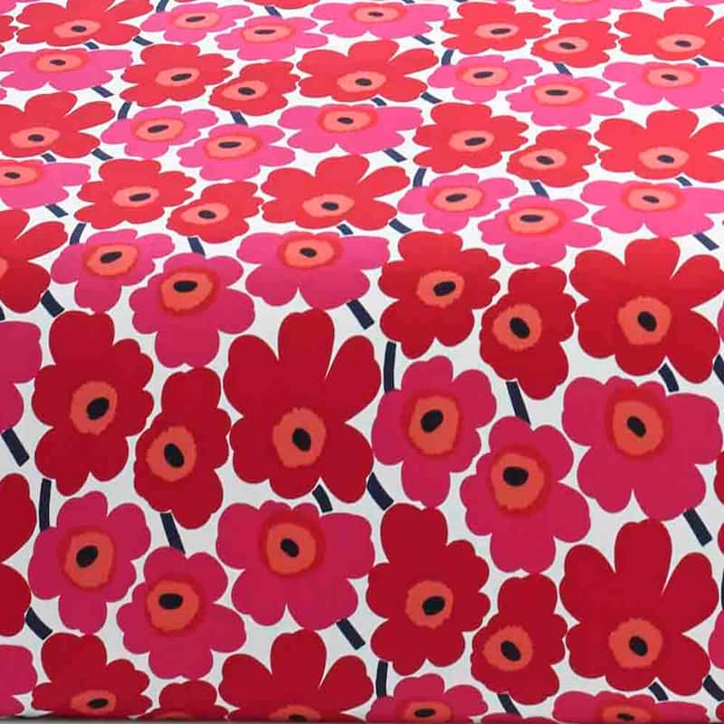 Marimekko Unikko Cotton Percale Bed Sheet Set - Bed Bath & Beyond ...