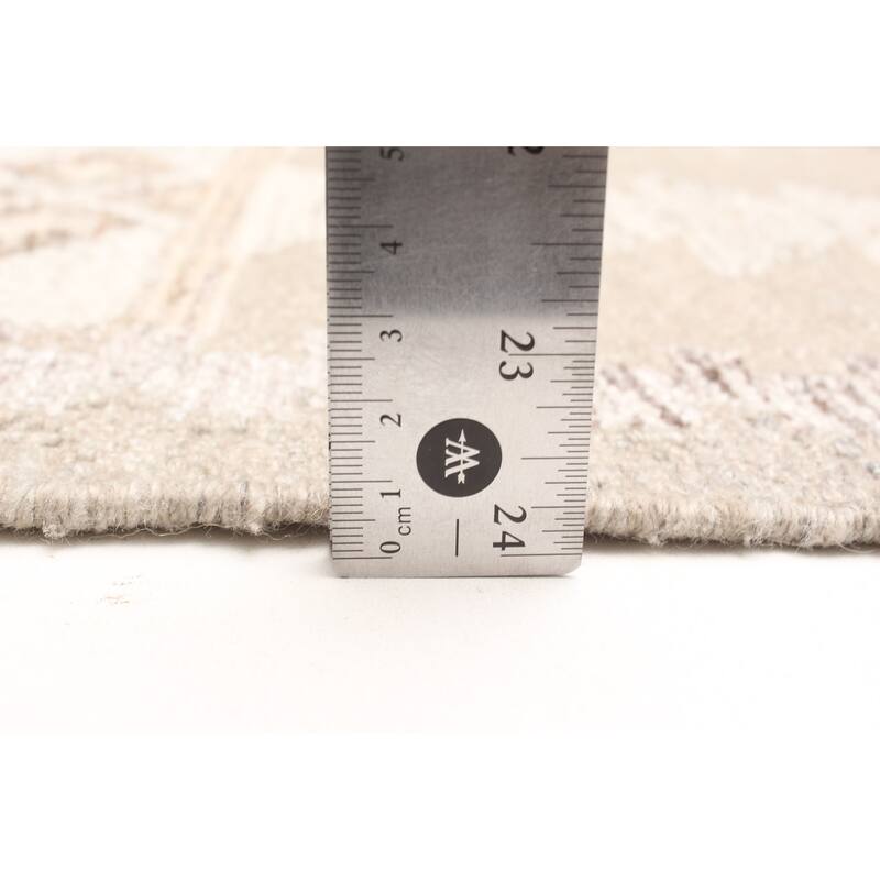 ECARPETGALLERY Flat-Weave Ankara FW Tan Wool Kilim - 5'2 x 7'11