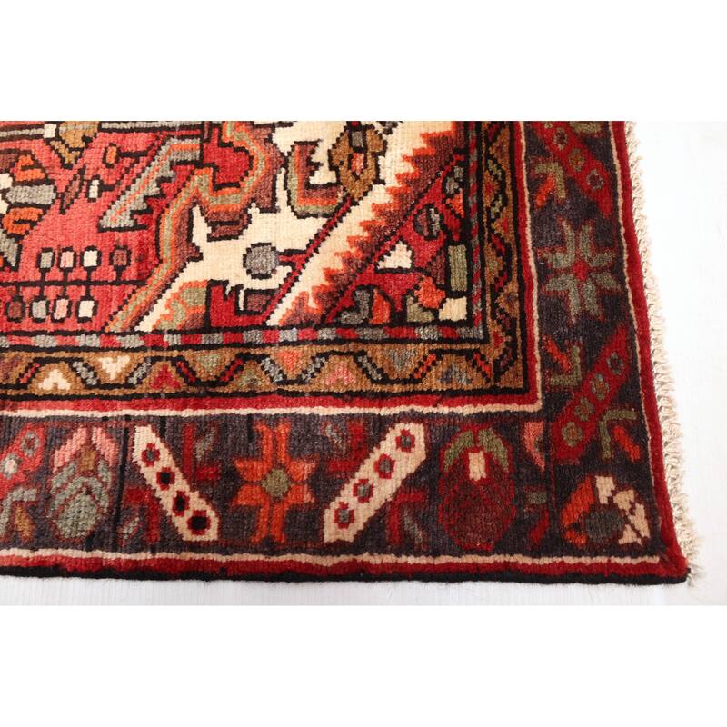 ECARPETGALLERY Hand-knotted Andelz Red Wool Rug - 4'9 x 6'9