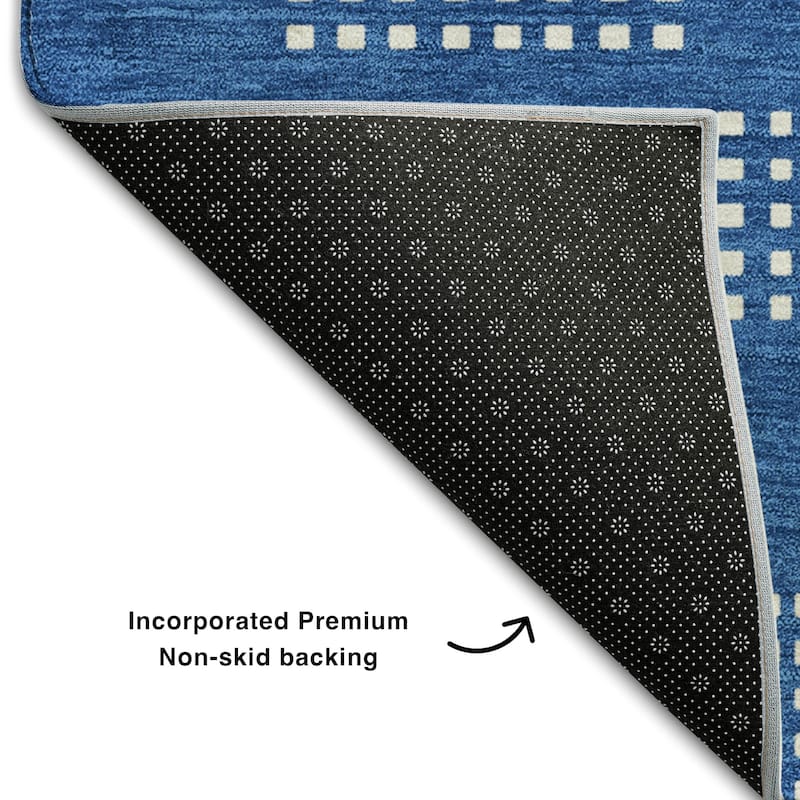 Premium Washable Super Soft Modern Houndstooth Mayfield Rug