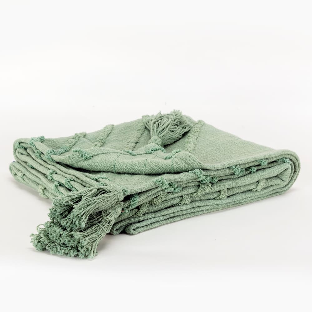 Rizzy Home Geometric Textured Cotton Throw