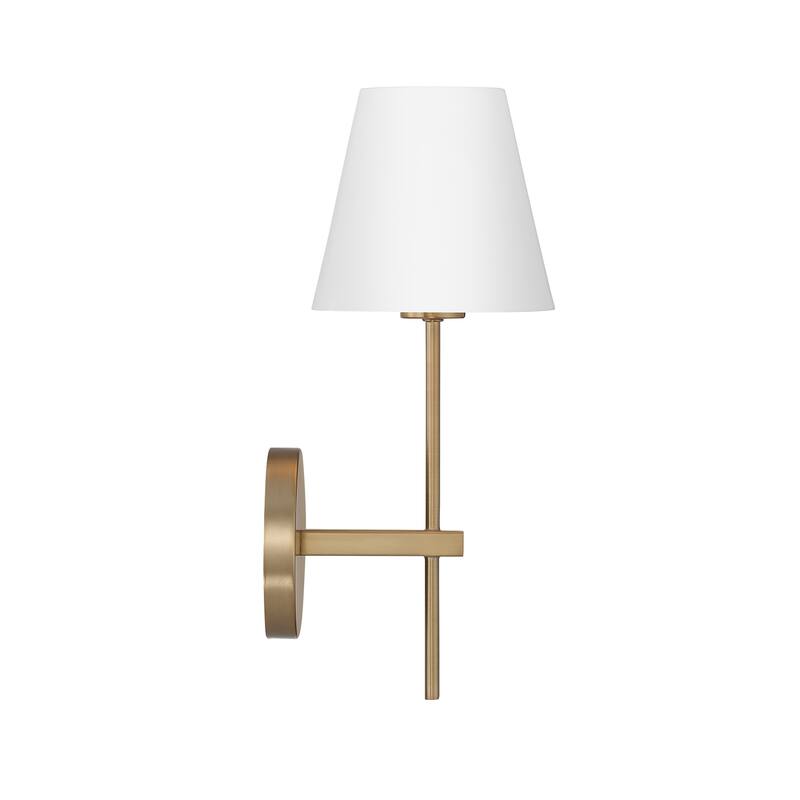 Xavier 1 Light Vibrant Gold Wall Mount - 6'' W x 15'' H x 7'' D