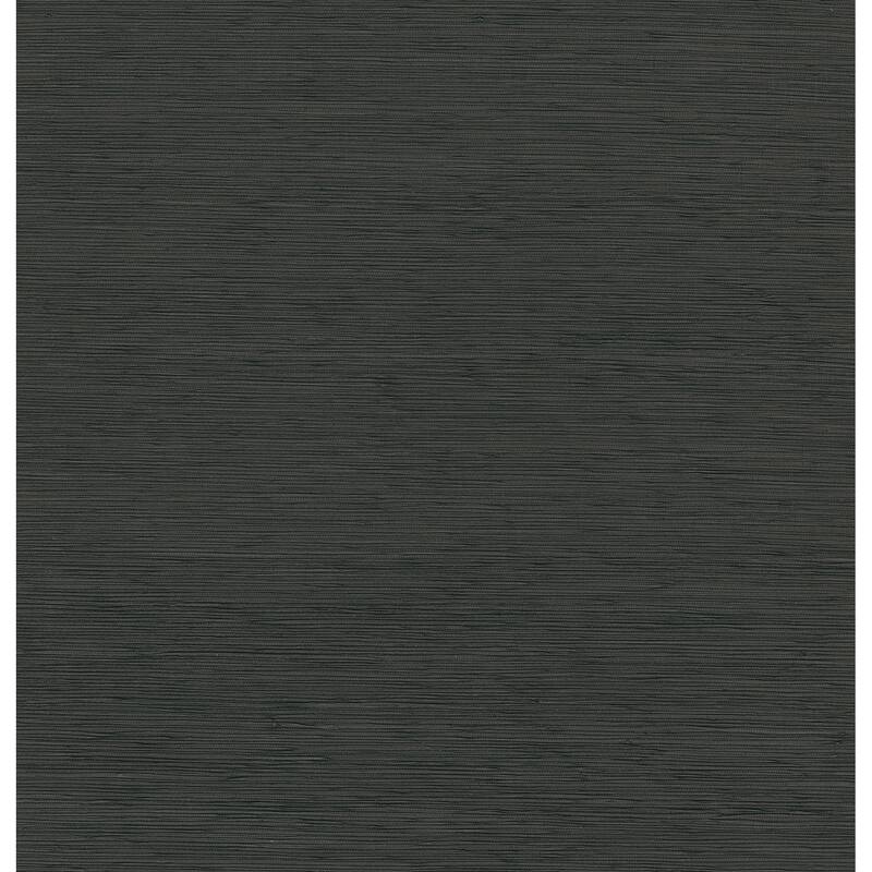 A-Street Prints Kira Charcoal Hemp Grasscloth Wallpaper