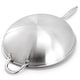 preview thumbnail 5 of 4, 14in Embossed Interior Stainless Steel Wok