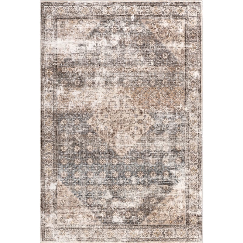 Nuloom Talita Medallion Machine Washable Area Rug