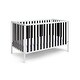 preview thumbnail 2 of 7, HomeRoots Black and White Solid and Manufactured Wood Standard Three In One Convertible Crib - 53.5