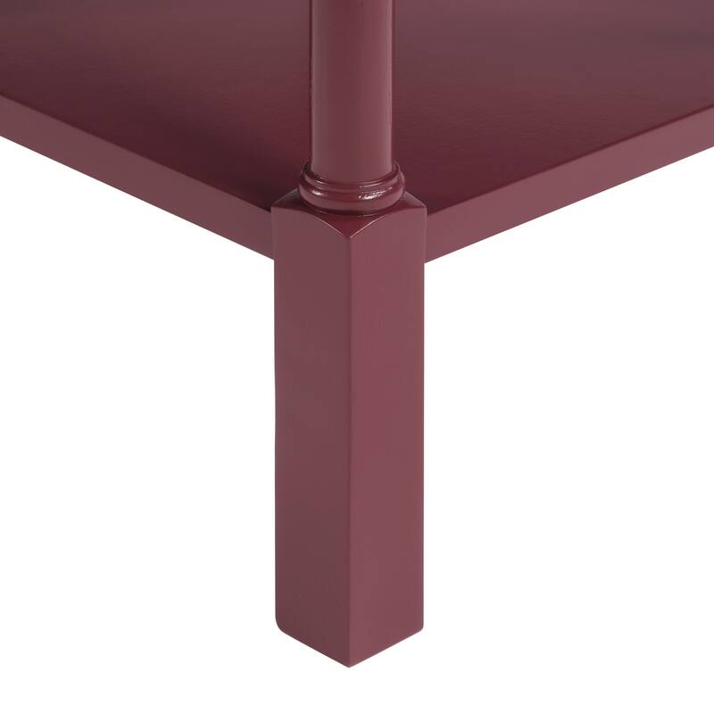 Golden Side Round Table Straight Legs