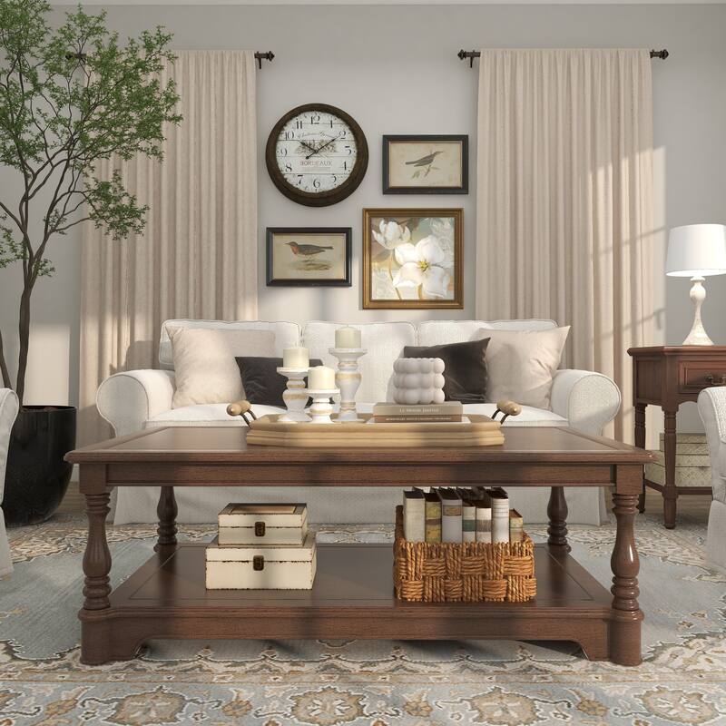 Brown or White Wood Beaded Pillar Candle Holder (Set of 3)