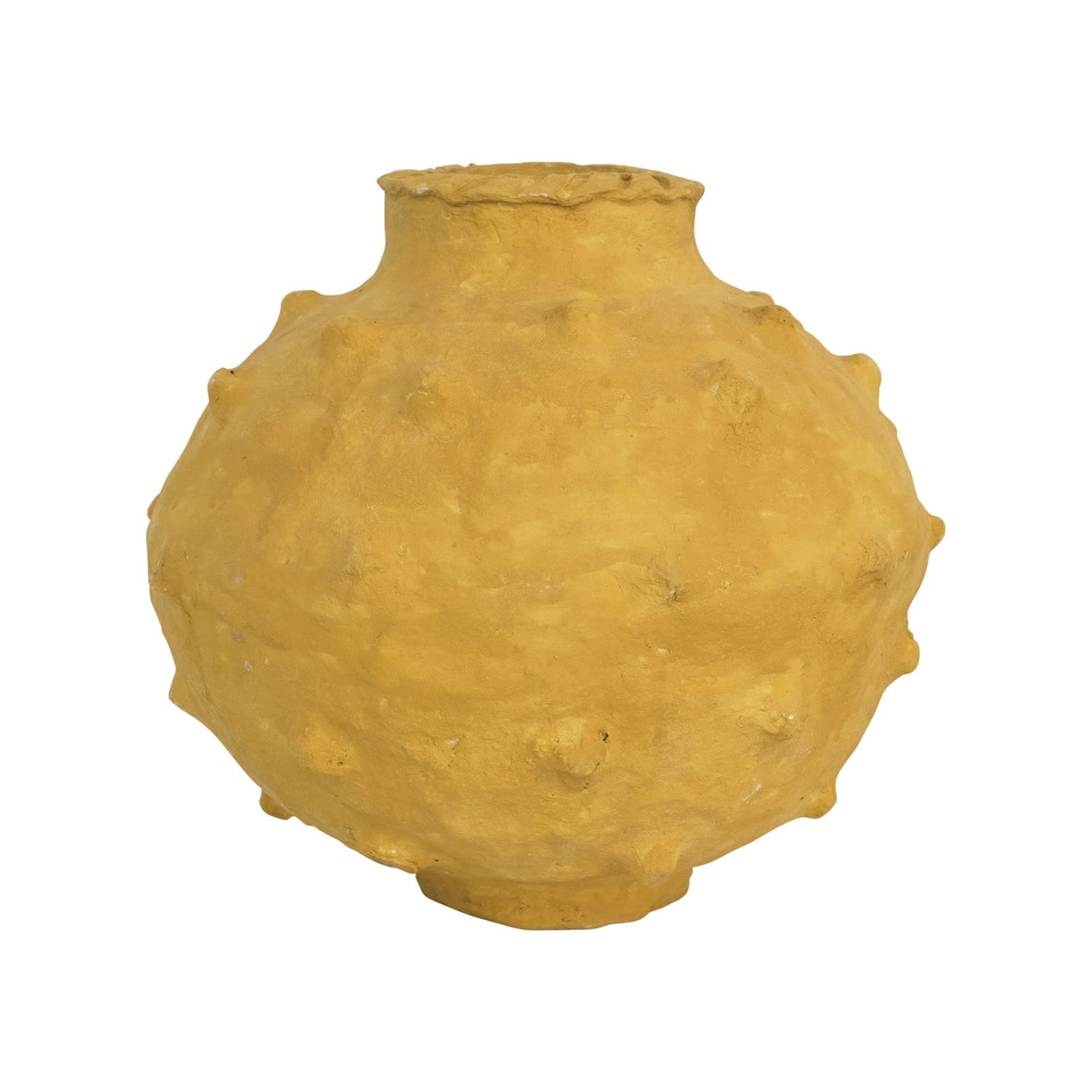 Decorative Handmade Paper Mache Vase with Raised Dots