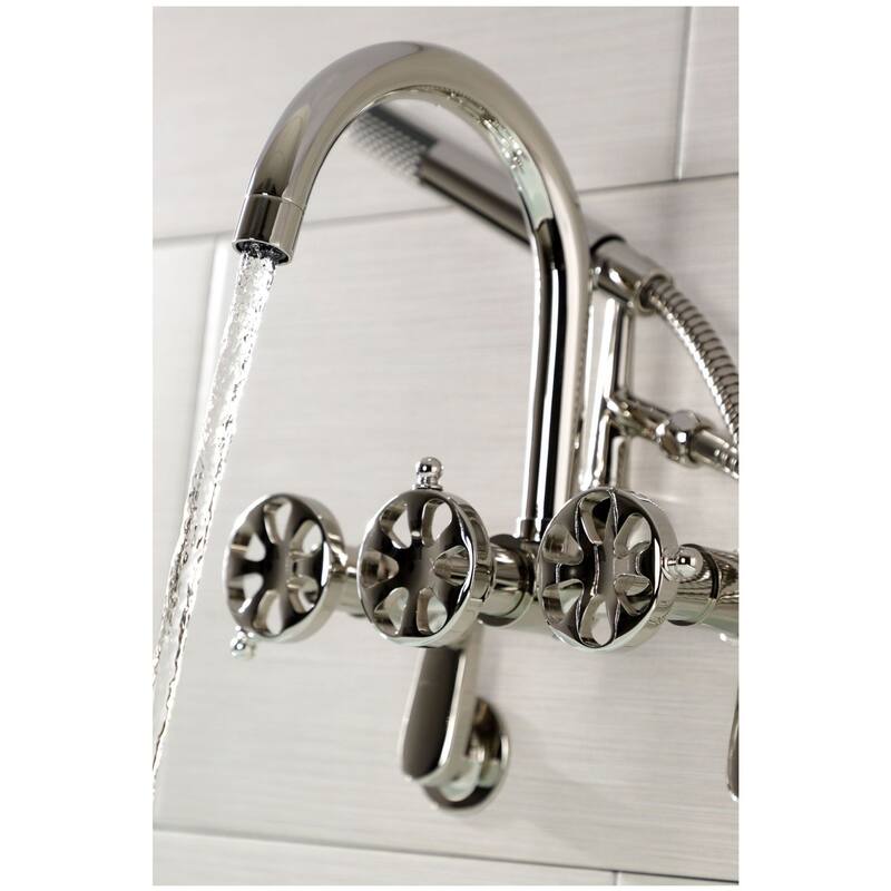 Kingston Brass AE815.RX Belknap Wall Mounted Tub Filler with Built-In