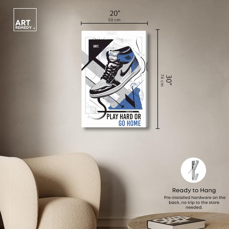 Play Hard Go Home Canvas by Art Remedy, Gallery Wrapped